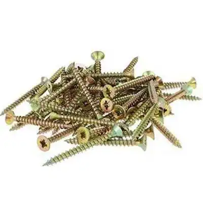 LOT DE 800 VIS À BOIS 4*30MM TÊTE FRAISÉE PLATE EN ACIER ZINGUÉ - 1