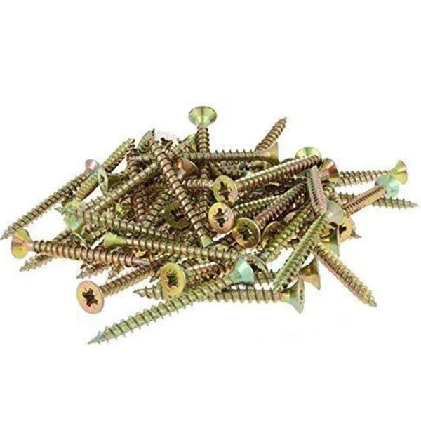 LOT DE 800 VIS À BOIS 4*30MM TÊTE FRAISÉE PLATE EN ACIER ZINGUÉ