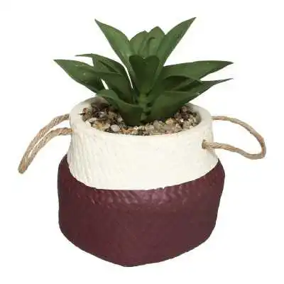 PLANTE ARTIFICIELLE "HACI" ,POT EN CIMENT ATMOSPHERA ATMOSPHERA - 2