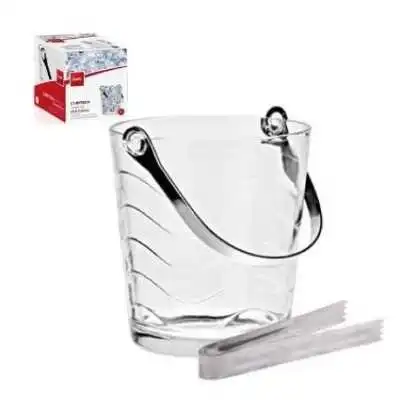 SEAU À GLACE EN VERRE AVEC PINCE COK - 1