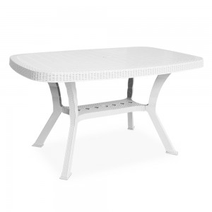 TABLE RECTANGULAIRE HARMONY 136,7 X 81,7 BLANC SOTUFAB PLAST SOTUFAB PLAST - 1