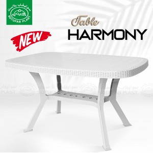 TABLE RECTANGULAIRE HARMONY 136,7 X 81,7 BLANC SOTUFAB PLAST SOTUFAB PLAST - 2