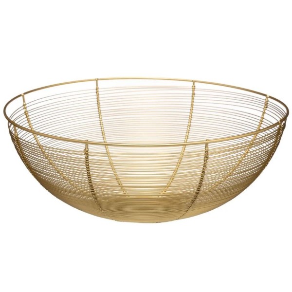 CORBEILLE CONTEMPORAINE Ø32 CM DORÉ 5FIVE