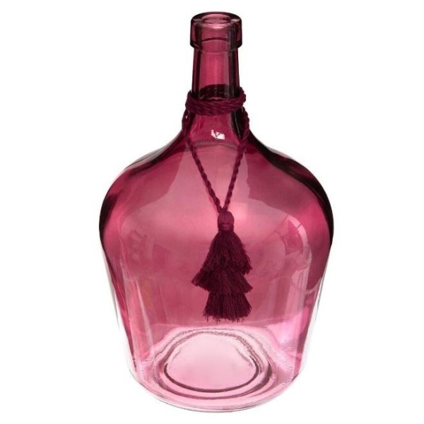 VASE DAME JEANNE "POESIE" EN VERRE H25 CM ATMOSPHERA