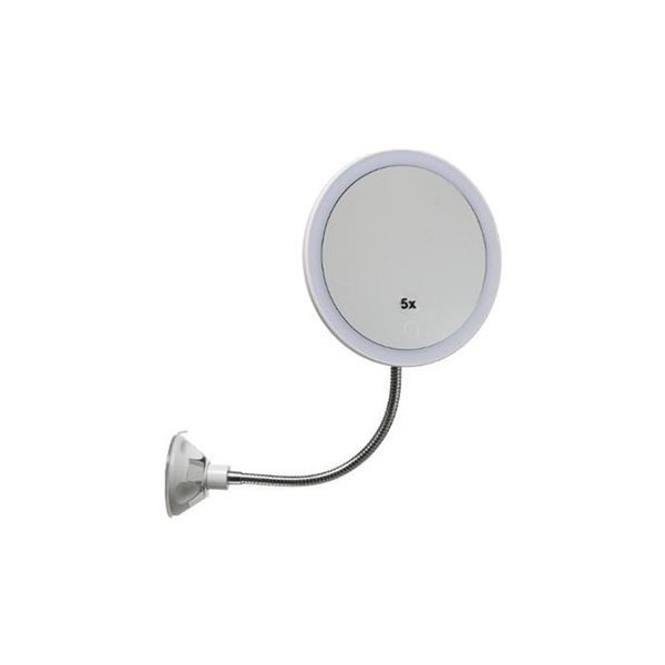 MIROIR LUMINEUX LED FLEXIBLE À VENTOUSE Ø15 CM  5FIVE