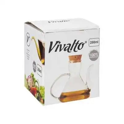 HUILIER EN BOROSILICATE AVEC COUVERCLE EN LIÈGE 250ML VIVALTO VIVALTO - 4