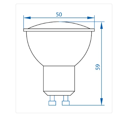 LAMPE SPOT LED GU10 7W LUMIÉRE JAUNE FAWANIS FAWANIS - 2