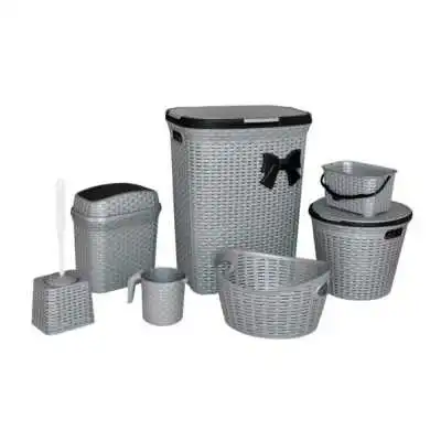 PACK SALLE DE BAIN ROTIN 7 PIÈCES SOTUFAB PLAST SOTUFAB PLAST - 1