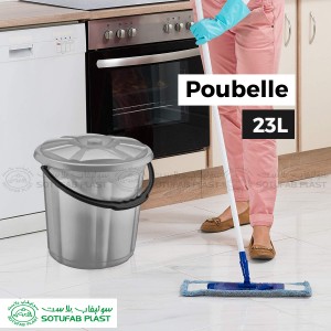 POUBELLE AVEC COUVERCLE 23L SOTUFAB PLAST SOTUFAB PLAST - 2