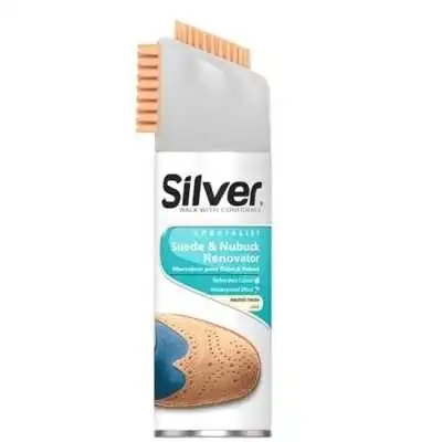 RÉNOVATEUR POUR DAIM ET NUBUCK AVEC BROSSE NEUTRE 200ML SILVER - 1