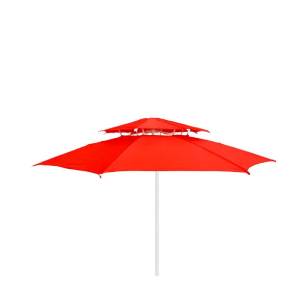 PARASOL DE PLAGE DOUBLE CHAPITEAUX Ø2.1M