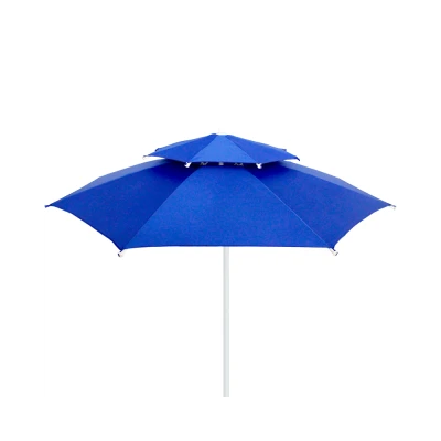 PARASOL DE PLAGE DOUBLE CHAPITEAUX Ø2.1M - 2 PARASOL DE PLAGE DOUBLE CHAPITEAUX Ø2.1M - 2