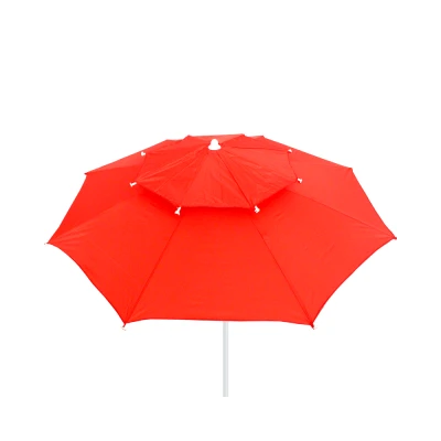 PARASOL DE PLAGE DOUBLE CHAPITEAUX Ø2.1M - 4 PARASOL DE PLAGE DOUBLE CHAPITEAUX Ø2.1M - 4
