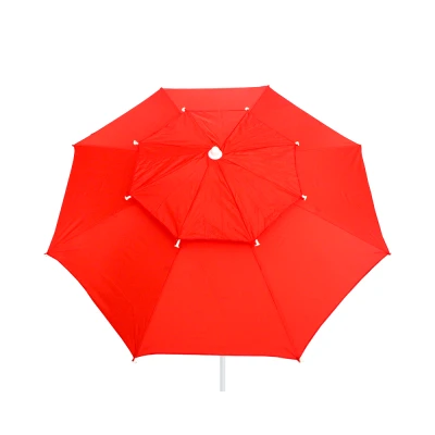 PARASOL DE PLAGE DOUBLE CHAPITEAUX Ø2.1M - 5 PARASOL DE PLAGE DOUBLE CHAPITEAUX Ø2.1M - 5