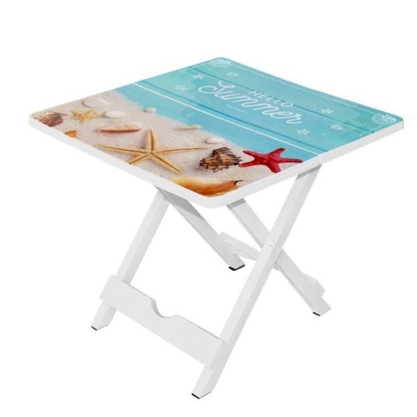 TABLE PLIANTE EN PLASTIQUE AVEC MOTIF SOTUFAB PLAST