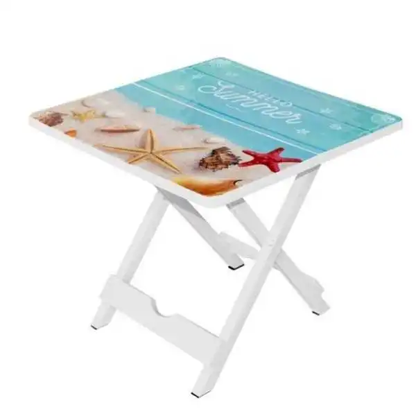 TABLE PLIANTE EN PLASTIQUE AVEC MOTIF SOTUFAB PLAST