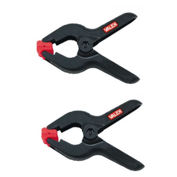 LOT DE 2 PINCES DE SERRAGE À RESSORT VALEX
