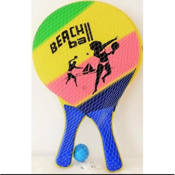 RAQUETTE DE PLAGE EN BOIS BEACH BALL