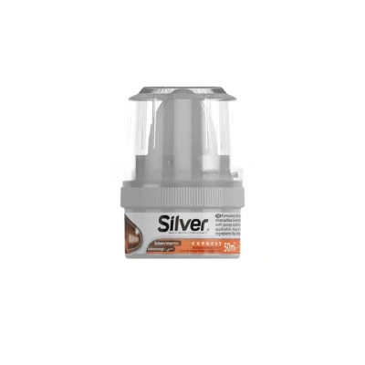 CIRAGE CRÈME MARRON AVEC ÉPONGE 50ML SILVER - 1