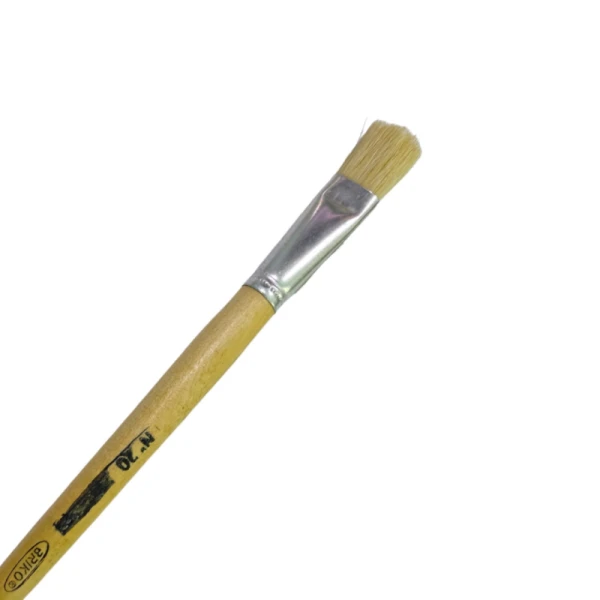 PINCEAU À FILET PLAT 20MM MANCHE EN BOIS BRIKO