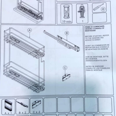 PORTE BOUTEILLE 15CM ELQHMP152SX VIBO VIBO - 3