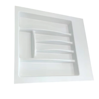 RANGE COUVERTS EN PLASTIQUE BLANC 53*48CM UP - 1