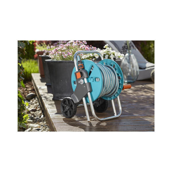 DÉVIDOIR POUR TUYAU D'ARROSAGE 40M SUR ROUES CLEVEROLL S GARDENA