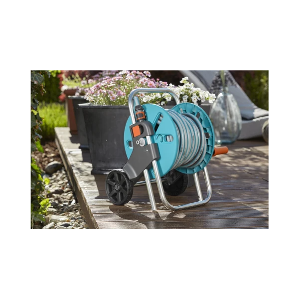 DÉVIDOIR POUR TUYAU D'ARROSAGE 40M SUR ROUES CLEVEROLL S GARDENA