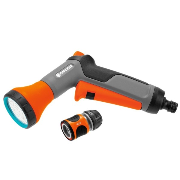 PISTOLET-ARROSOIR MULTIJET CLASSIC AVEC RACCORD AQUASTOP GARDENA