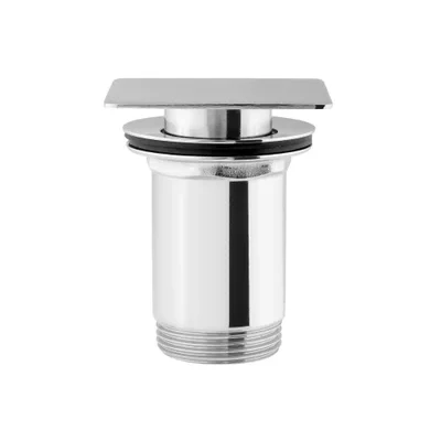 BONDE CLIC-CLAC CARRÉE 70*70MM LAITON CHROMÉ SAP - 1