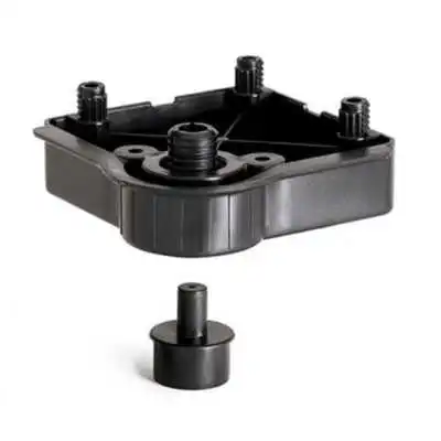 BASE CARRÉE POUR PIEDS DE MEUBLE NOIR - 1