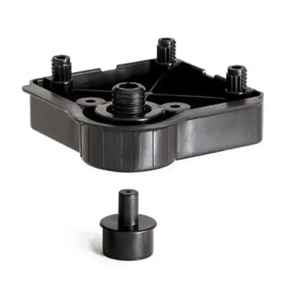 BASE CARRÉE POUR PIEDS DE MEUBLE NOIR