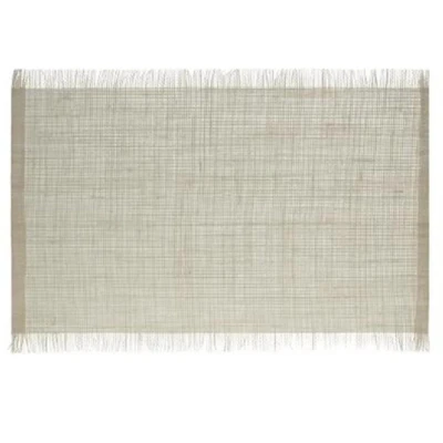 SET DE TABLE EN JUTE FRANGE 30*45CM BEIGE CLAIRE SECRET DE GOURMET - 1