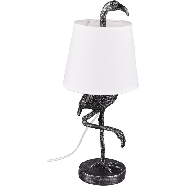 LAMPE DE CHEVET DE FLAMANT ROSE NOIR E14 40W
