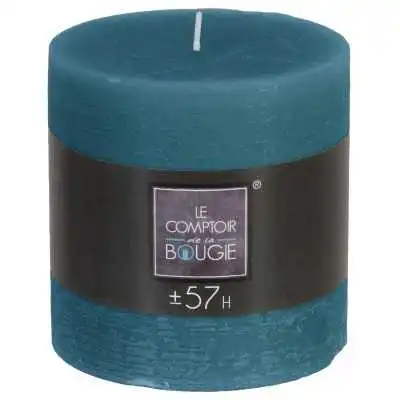 BOUGIE RUSTIQUE VERT ÉMERAUDE Ø10CM ATMOSPHERA ATMOSPHERA - 1