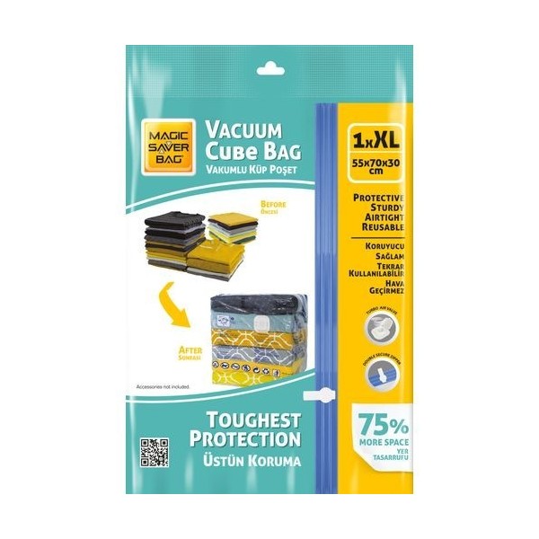 SAC DE RANGEMENT SOUS VIDE TAILLE XL 55X70X30CM MAGIC SAVER BAG