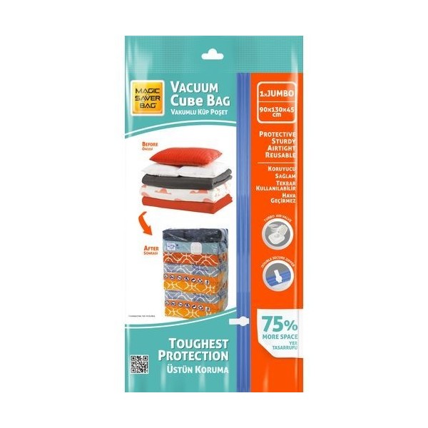 SAC DE RANGEMENT SOUS VIDE JUMBO 90X130X45 CM MAGIC SAVER BAG