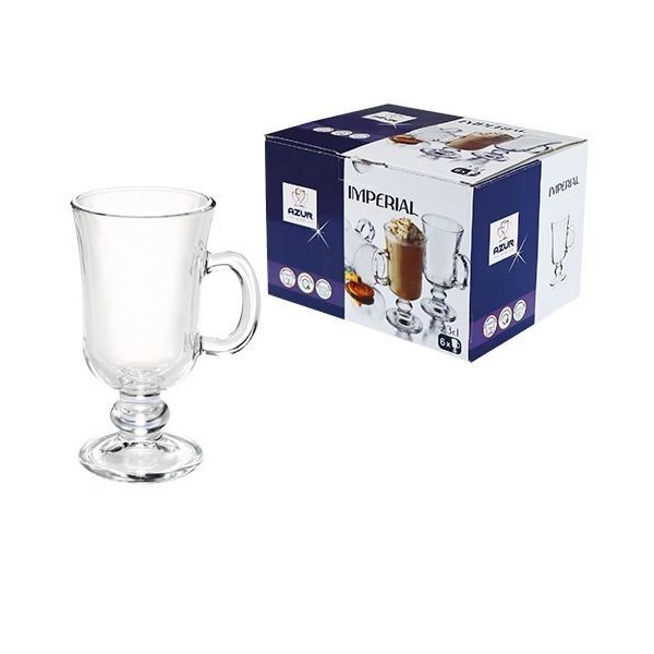 ENSEMBLE DE 6 TASSES À CAFÉ IRLANDAIS 23CL AZUR