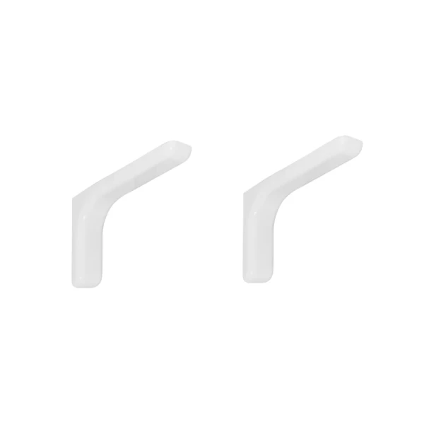 LOT DE 2 SUPPORTS D'ÉTAGÈRE 12CM BLANC LEONARDO BOLIS ITALIA