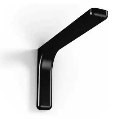 LOT DE 2 SUPPORTS D'ÉTAGÈRE 12CM NOIR LEONARDO BOLIS ITALIA  - 2