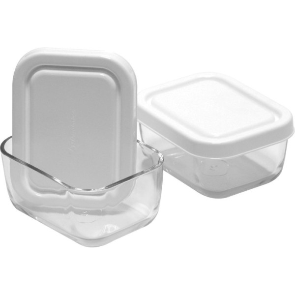 LOT DE 2 BOITES DE CONSERVATION EN VERRE 420 ML PASABAHCE