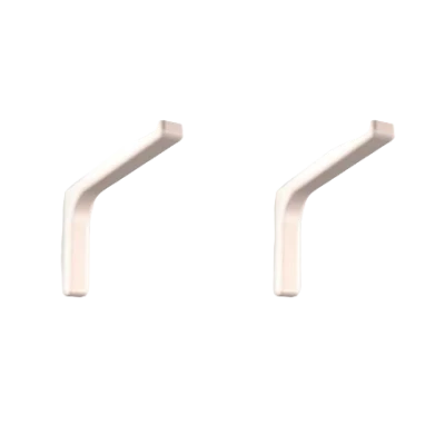 LOT DE 2 SUPPORTS D'ÉTAGÈRE 12CM BEIGE LEONARDO BOLIS ITALIA - 1