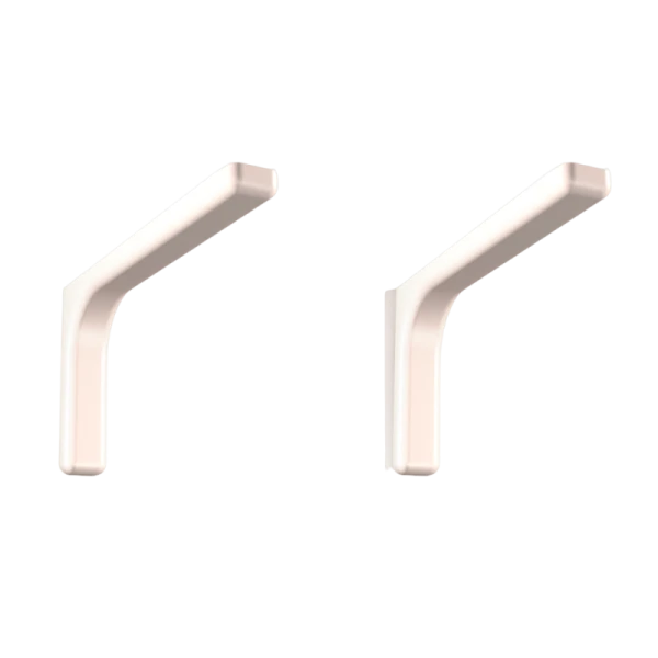 LOT DE 2 SUPPORTS D'ÉTAGÈRE 18 CM BEIGE LEONARDO BOLIS ITALIA