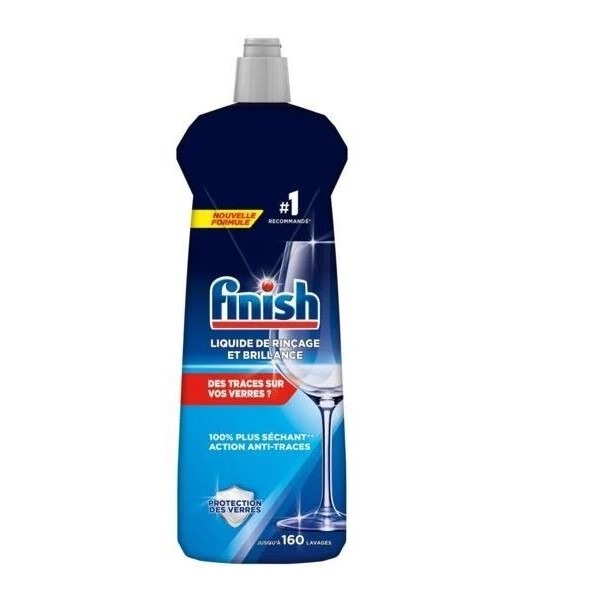 LIQUIDE DE RINÇAGE ET BRILLANCE POUR LAVE-VAISSELLE 800ML FINISH