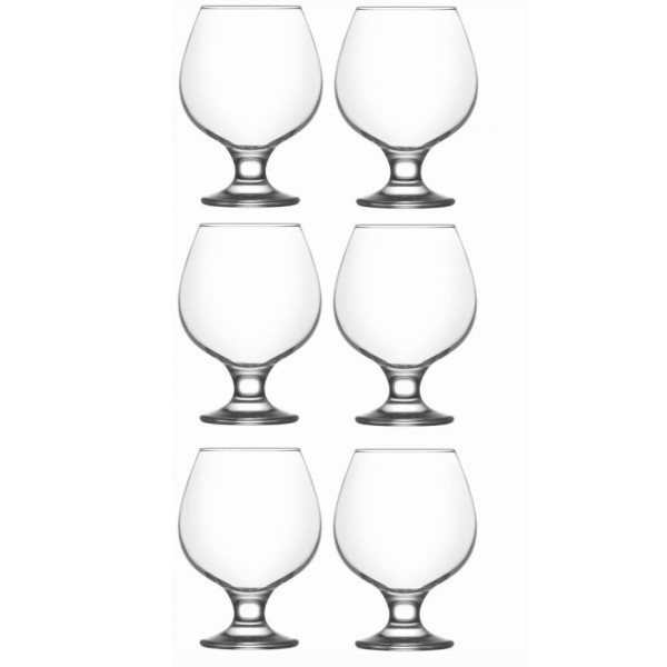 LOT DE 6 VERRES MISKET 390ML LAV