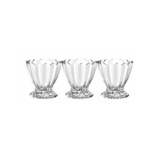 LOT DE 3 COUPES NILE 180ML AZUR GLASS