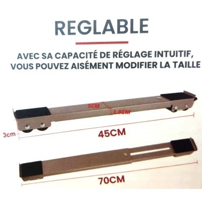 SUPPORT MOBILE MULTIFONCTIONNELLE RÉGLABLE 45*70*3CM  - 3
