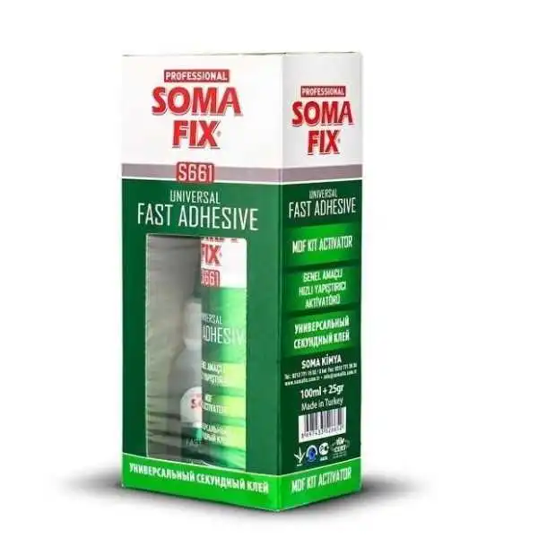 ADHÉSIF RAPIDE ET UNIVERSEL 100ML AVEC ACTIVATEUR 25GR SOMAFIX