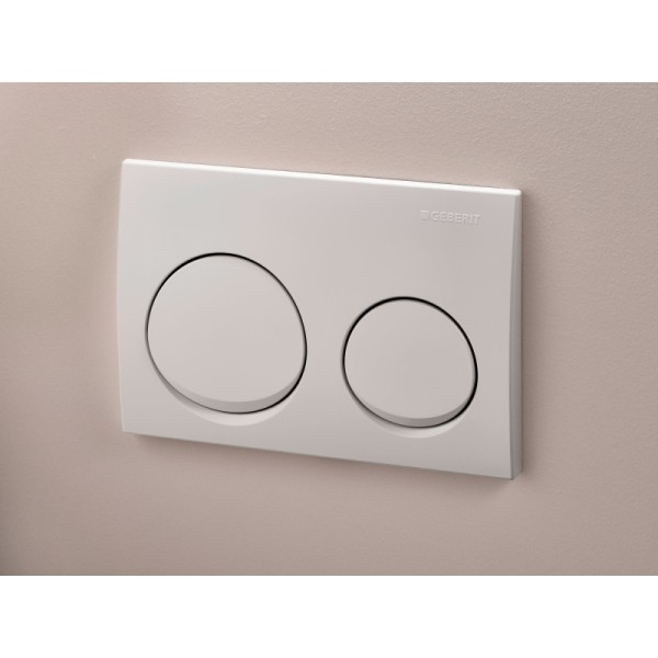 PLAQUE DE DÉCLENCHEMENT ALPHA20 BLANC GEBERIT