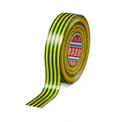 BANDE ISOLANTE VERT/JAUNE 19MM*20M TESA TESA - 1